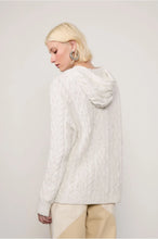 Load image into Gallery viewer, JAQUETA DE TRICOT COM CAPUZ E ZIPER
