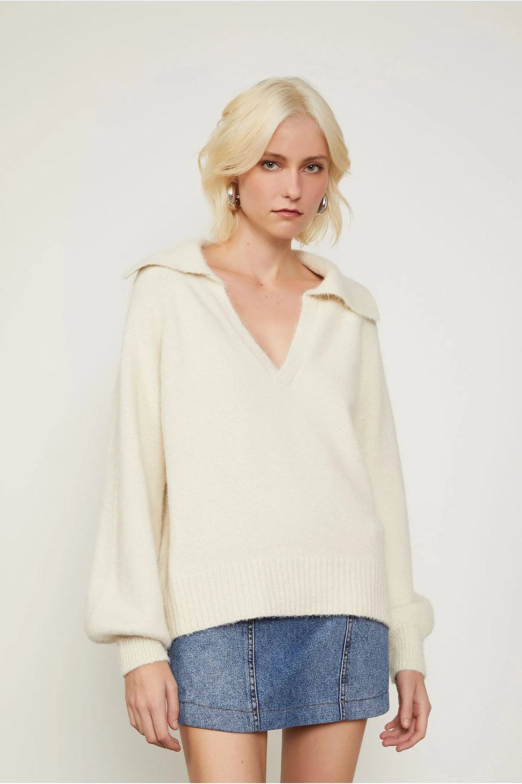 PULL DE TRICOT POLO GOLA V
