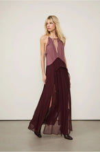 Load image into Gallery viewer, VESTIDO MIDI CHIFFON TRICOLOR

