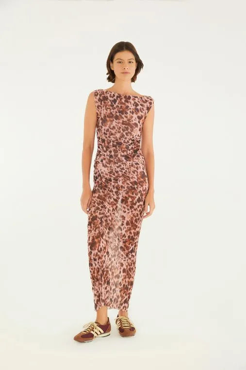 VESTIDO TULE RISQUINHO DE ONCA