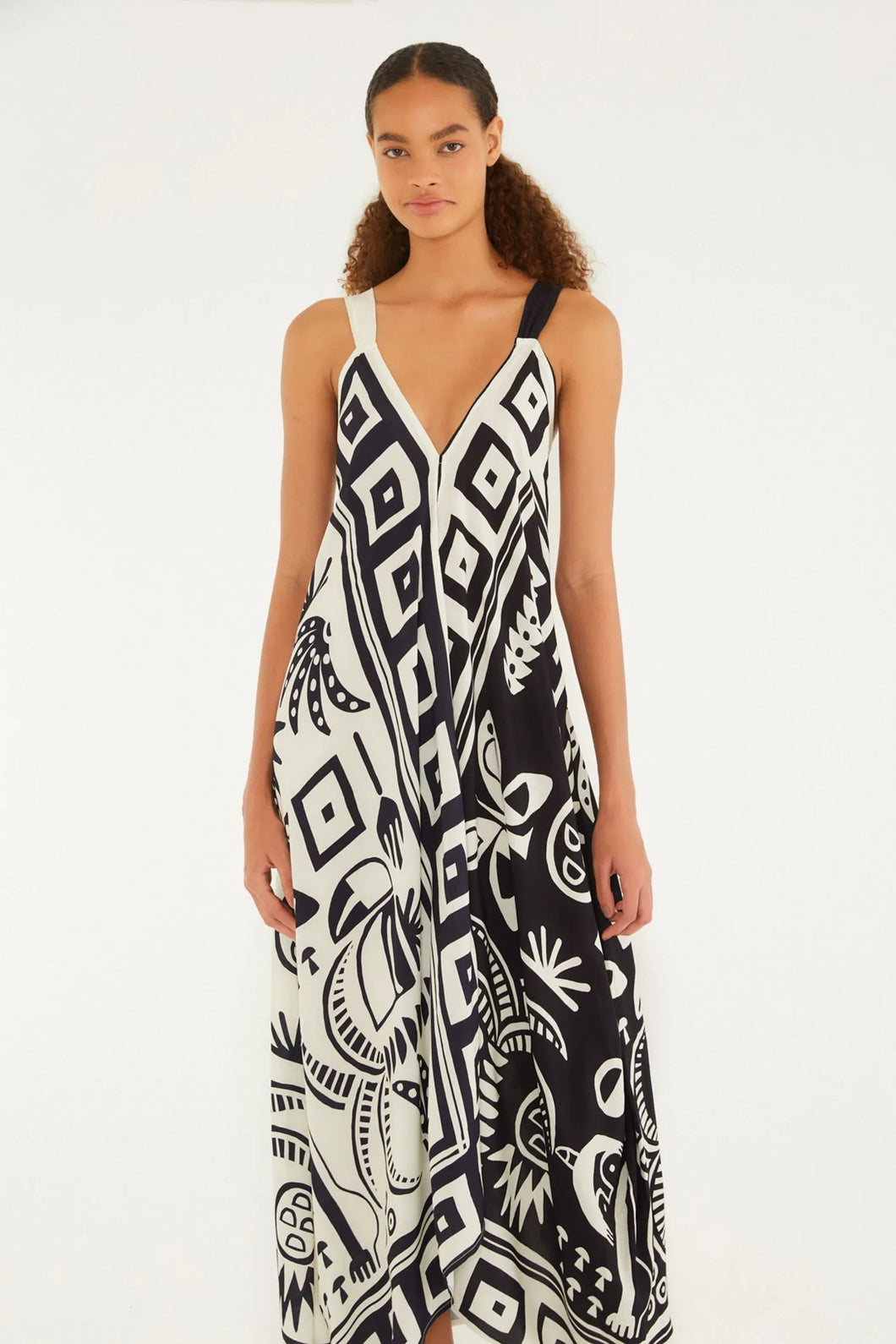 VESTIDO CROPPED LENCO TROPICANO