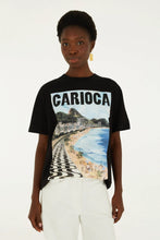 Load image into Gallery viewer, TSHIRT MEDIA PAISAGEM CARIOCA PRETA
