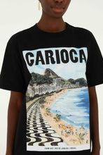 Load image into Gallery viewer, TSHIRT MEDIA PAISAGEM CARIOCA PRETA
