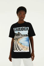 Load image into Gallery viewer, TSHIRT MEDIA PAISAGEM CARIOCA PRETA
