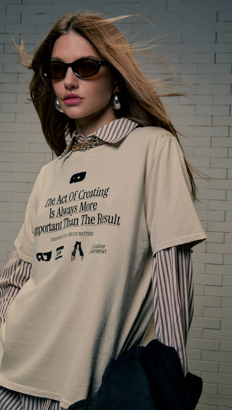 CAMISA LISTRADA ALONGADA