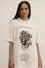 Load image into Gallery viewer, TSHIRT MALHA TIGRE BRILHOD OVER
