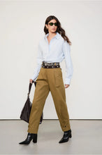 Load image into Gallery viewer, CAMISA DE ALGODAO LISTRADA COM PREGA
