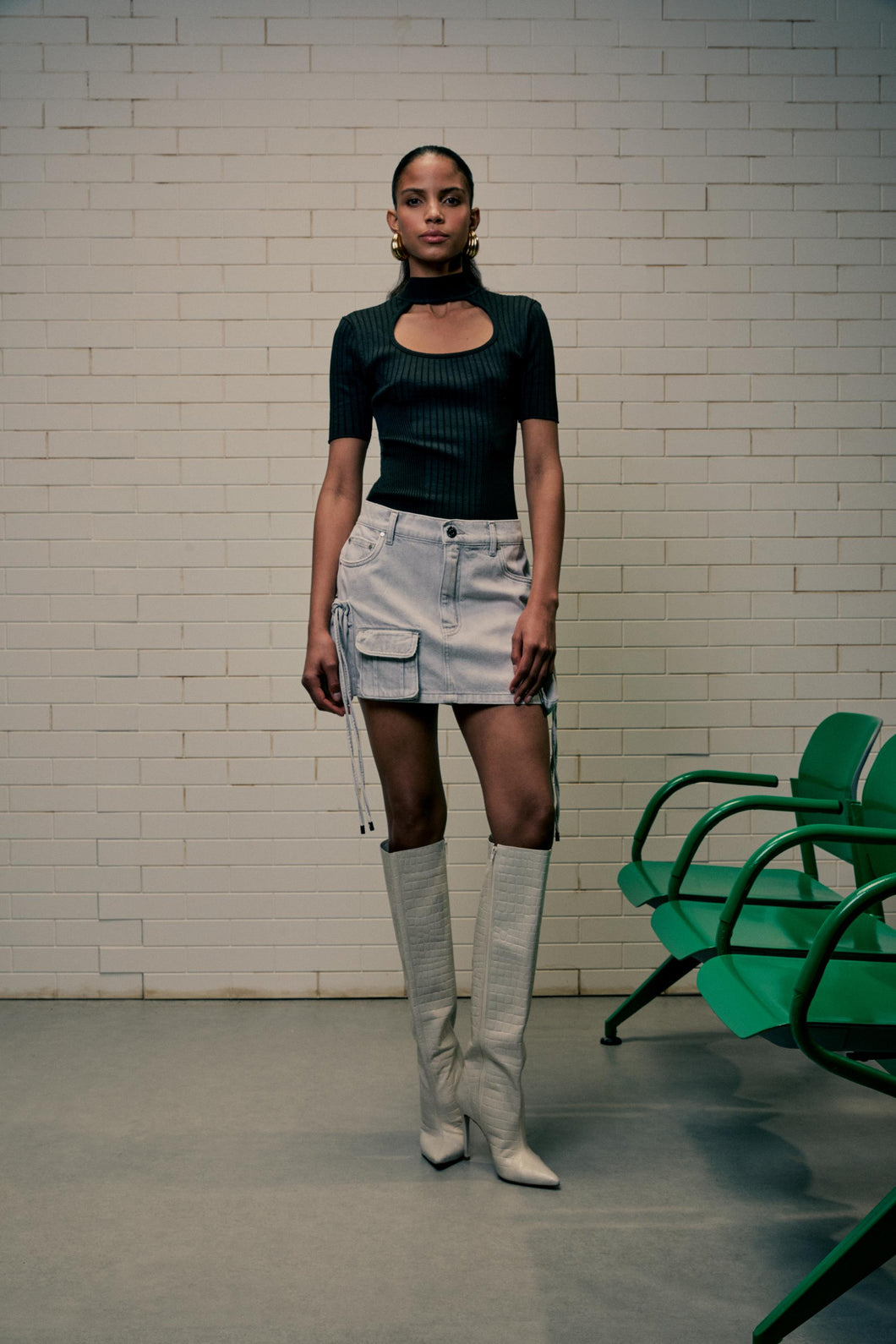 BLUSA TRICOT ABERTURA DECOTE