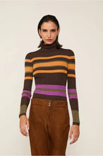 Load image into Gallery viewer, BLUSA COLORIDO STRIPES TRICOT LUREX
