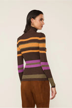 Load image into Gallery viewer, BLUSA COLORIDO STRIPES TRICOT LUREX
