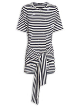 Load image into Gallery viewer, VESTIDO MALHA LISTRADA BORDADOS
