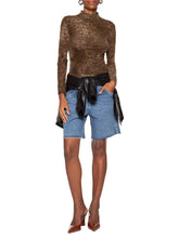 Load image into Gallery viewer, BLUSA DEVORE ONCA GOLA ALTA
