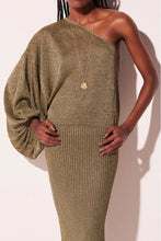 Load image into Gallery viewer, VESTIDO MIDI SILHUETA VERDE
