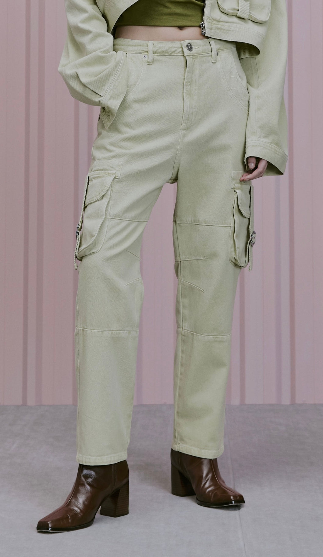 CALCA SARJA SLOUCHY CARGO