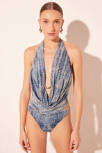 Load image into Gallery viewer, BODY FRENTE UNICA CROCO AZUL
