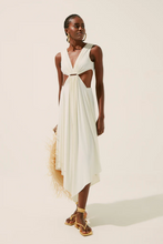 Load image into Gallery viewer, COCONUT V NECKLINE LONG DRESS WITH LOOP

