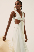 Load image into Gallery viewer, COCONUT V NECKLINE LONG DRESS WITH LOOP
