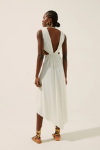 Load image into Gallery viewer, COCONUT V NECKLINE LONG DRESS WITH LOOP
