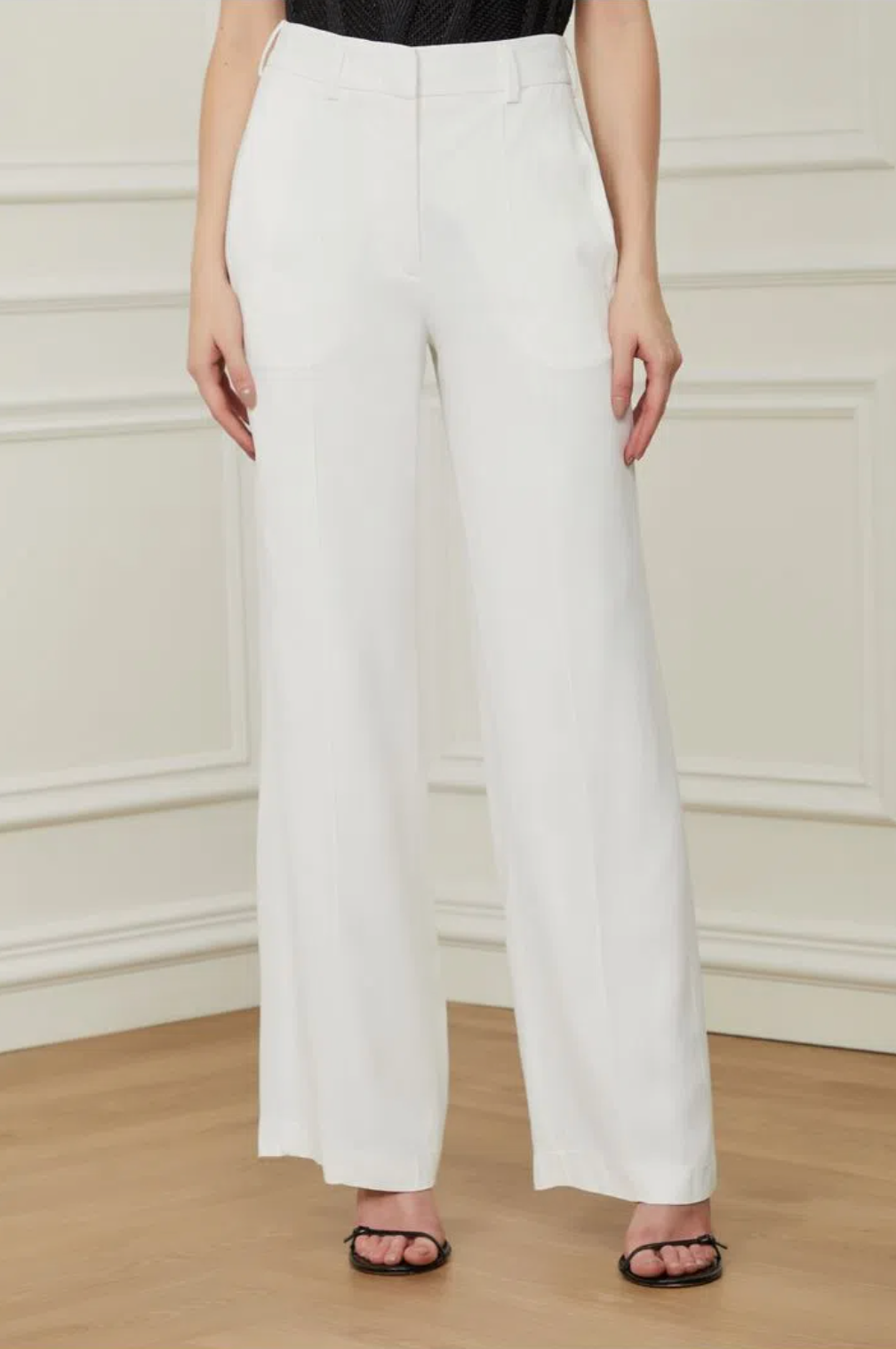 CREPE OFF WHITE PANTALONA PANTS