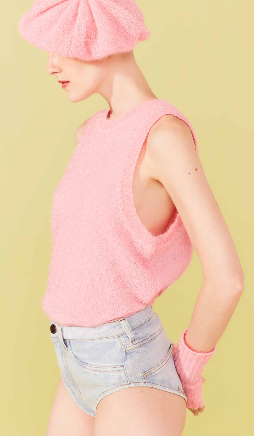 REGATA DE TRICOT FIO LUREX