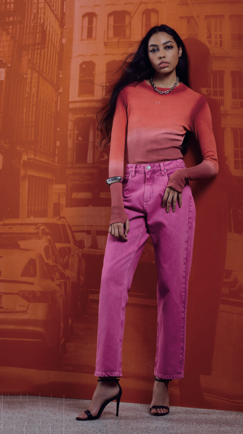 CALCA SARJA FLASHBACK SUPER STONED PANT