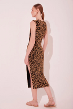 Load image into Gallery viewer, VESTIDO MIDI ONCA LUREX
