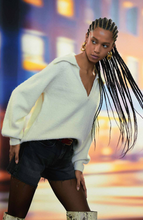 Load image into Gallery viewer, BERMUDA JEANS BASIC BLACK COM FENDA
