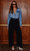 Load image into Gallery viewer, CALCA JEANS BOOT 70S BLACK PESPONTOS (PANT)
