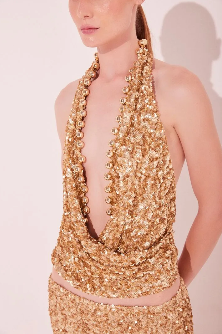 TOP CROPPED SOL DOURADO