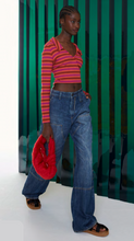 Load image into Gallery viewer, STRIPED BLOUSE
