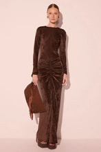 Load image into Gallery viewer, BLUSA MANGA LONGA + SAIA LONGA CELOSIA MARROM SET
