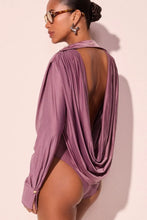 Load image into Gallery viewer, BODY MANGA LONGA BROMELIA ROXO
