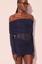 Load image into Gallery viewer, BLUSA MANGA LONGA + SAIA CURTA AROMA AZUL SET
